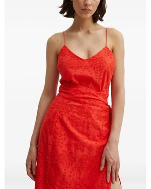 Never Fully Dressed V-Neck Embroidered Top