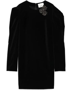 Isabel Marant Robe Courte Danee À Manches Bouffantes - Noir