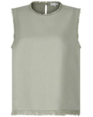 Antonelli Fringed-Trim Top - Green