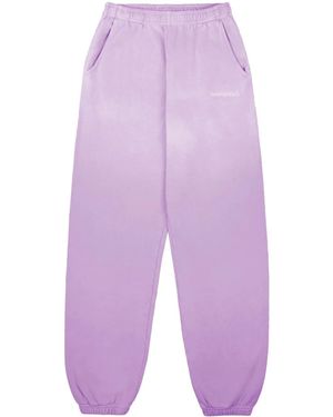 Sporty & Rich Faded Straight-Leg Track Pants - Purple