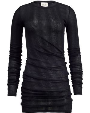 KHAITE The Lenora Ribbed T-Shirt - Black