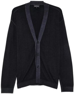 Emporio Armani Button-Up Cardigan - Blue