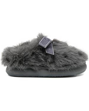 Rockfish X Susan Fang Mules En Fourrure - Gray