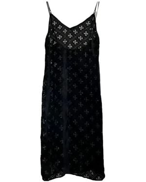 Chrome Hearts Monogram-Pattern Mini Dress - Black
