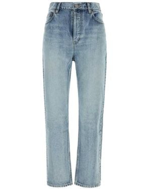 Saint Laurent Vaqueros 90S Capri De Talle Alto - Azul