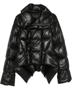 Rick Owens Chaqueta Naska De Piel - Negro