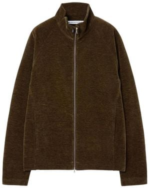 Post Archive Faction PAF Moss Zip-Fastening Jacket - Brown
