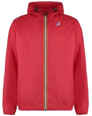 K-Way Le Vrai 4.0 Claude Hooded Jacket - Red