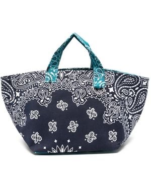Call it By Your Name Bolso Shopper Con Estampado Bandana - Azul