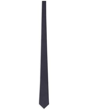Saint Laurent Plain Tie - White
