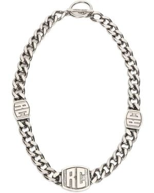 Roberto Cavalli Halsketting Met Monogram - Metallic