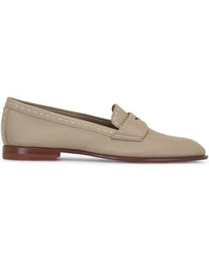 Santoni Penny Loafers - Brown