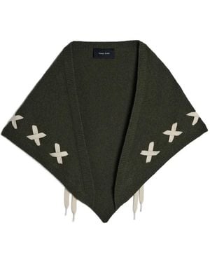Simone Rocha Lace-Up Neckerchief - Black