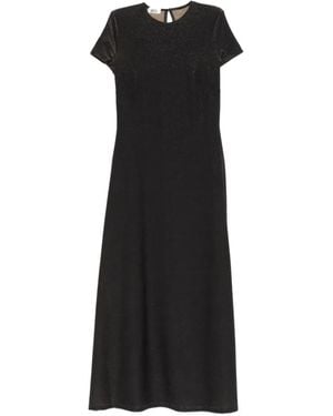 Siyu Glitter-Embellished T-Shirt Dress - Black