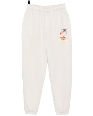 Melt Graphic-Print Track Trousers - White
