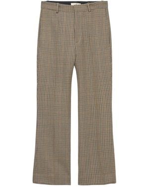 BITE STUDIOS Credo Houndstooth-Check Pants - Gray