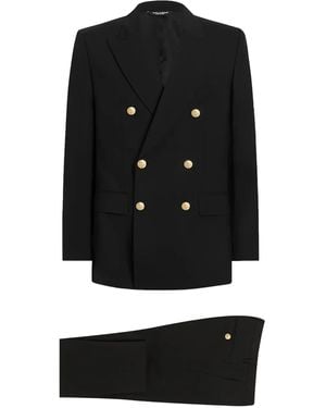 Dolce & Gabbana マルティーニフィット ダブルスーツ - ブラック