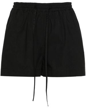 Matteau Mid-Rise Organic Cotton Shorts - Black