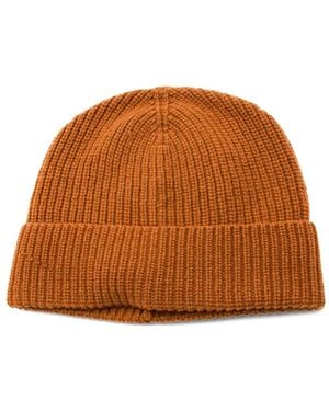 Seven Gauge Gerippte Beanie - Braun