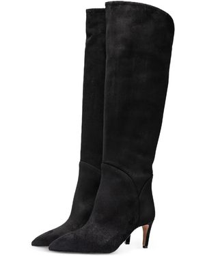 Poche Paris Pointed Boots - Black