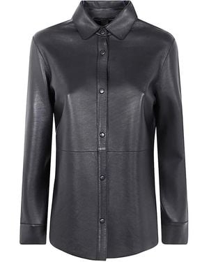 The Jackie Leathers Chemise En Cuir - Noir