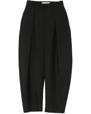 Rohe Pleated Wide-Leg Pants - Black