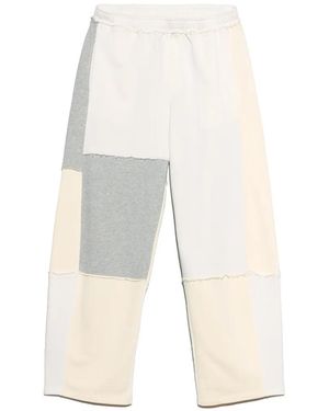 Bimba Y Lola Joggers Con Design Patchwork - Bianco