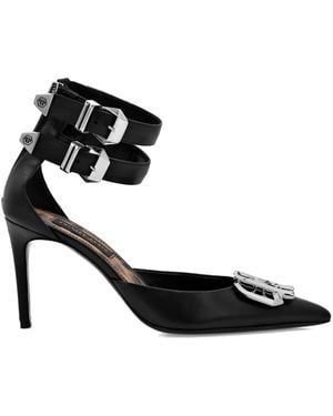 Philipp Plein Gothic Mid-Heel Court Shoes - Black