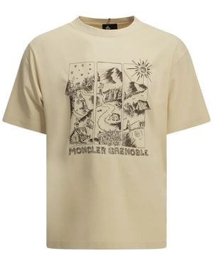 Moncler T-Shirt Con Grafica - Bianco