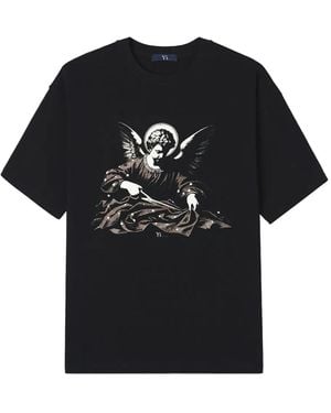 Y's Yohji Yamamoto T-Shirt Con Stampa - Nero