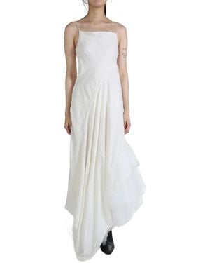Marc Le Bihan Combi Panneau Tulle Godiva maxi dress - Blanco