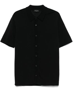 Roberto Collina ファインニット シャツ - ブラック
