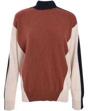 Lorena Antoniazzi Jersey con cuello vuelto - Rojo