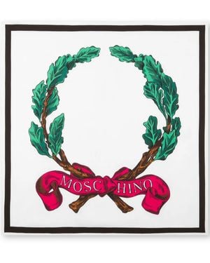 Moschino Sciarpa Con Stampa - Verde