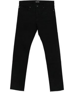 Tom Ford Jeans With Logo Patch - Black