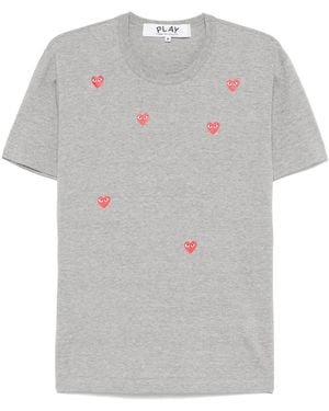 COMME DES GARÇONS PLAY Heart-Print T-Shirt - Grey
