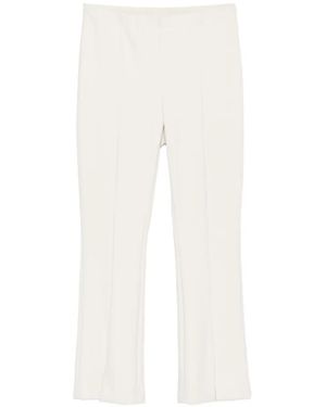 Liviana Conti Slit-Cuff Cropped Pants - White