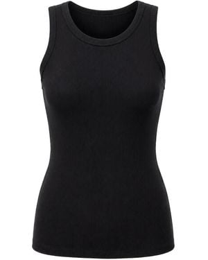 Handvaerk Ribbed Tank Top - Black