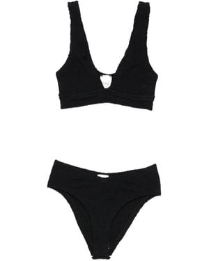 Hunza G Bikini Angel À Fini Texturé - Noir
