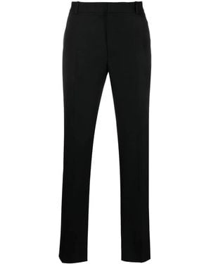 McQueen Straight-Leg Tailored Trousers - Black