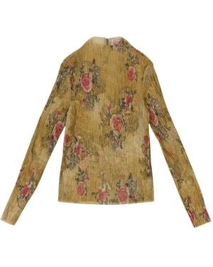 CALLIPYGIAN Floral-Print Top - Yellow