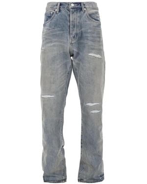 Purple Brand P011 Repair Distressed-Effect Jeans - Gray