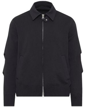 Sacai Weathercloth X Knit Jacket - Black
