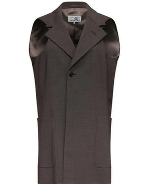 MM6 by Maison Margiela Sleeveless Waistcoat - Black