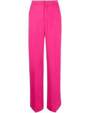 ANDAMANE High-Waisted Tailored Pants - Pink
