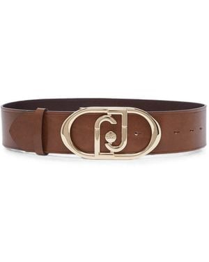 Liu Jo Leather Bustier Belt - Brown