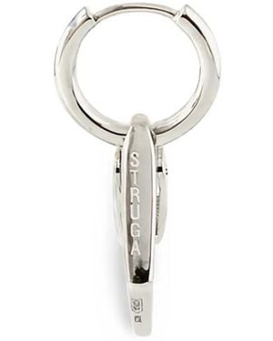 STRUGA Carabiner Drop Earrings - White