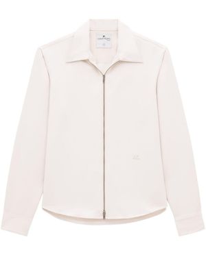 Courreges Zipped Twill Shirt - White