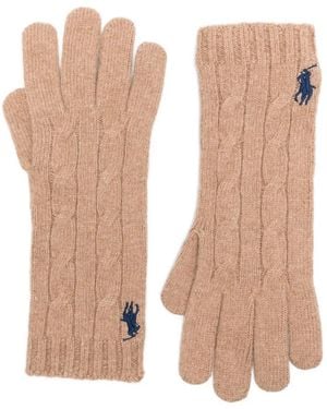 Polo Ralph Lauren ケーブルニット手袋 - ホワイト