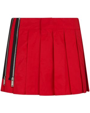 DSquared² Falda Con Pinzas Y Cremallera - Rojo